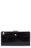 Hobo Dunn Leather Continental Wallet In Black