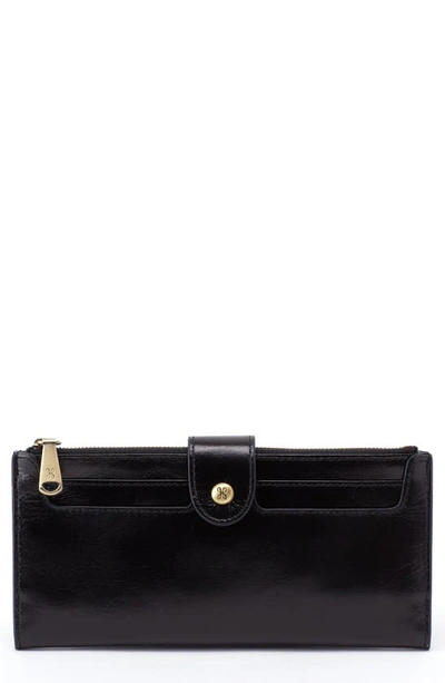 Hobo Dunn Leather Continental Wallet In Black