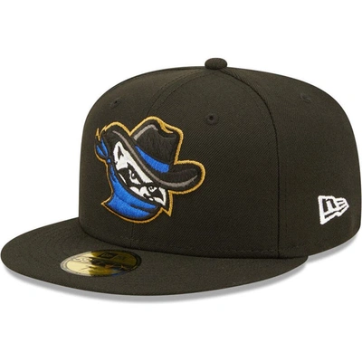 New Era Black Quad Cities River Bandits Authentic Collection Team Alternate 59fifty Fitted Hat