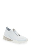 Dkny Women's Kadia Zip Sneakers In White/ Silver