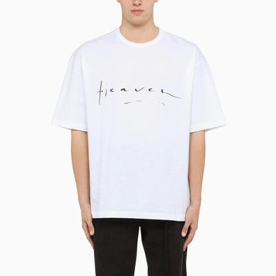 Ann Demeulemeester Printed Crewneck T-shirt In White
