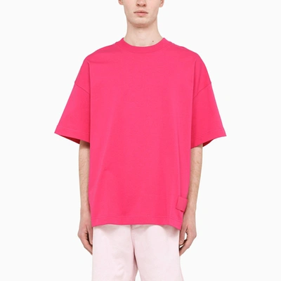 Ami Alexandre Mattiussi Fuchsia Oversize T-shirt In Pink