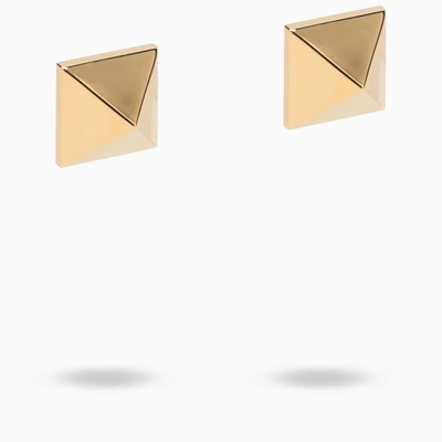 Valentino Garavani Gold-tone Stud Earrings In Metal