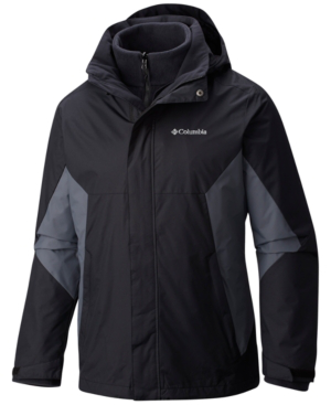 Columbia Men S Eager Air 3 In 1 Omni Shield Jacket In Black Modesens