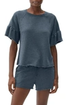 Michael Stars Ava Flutter Sleeve T-shirt In Lake