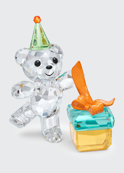 Swarovski Kris Bear Best Wishes Figurine In Multicolored