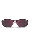 Carrera Eyewear X Ducati 64mm Rectangular Sunglasses In Black Red