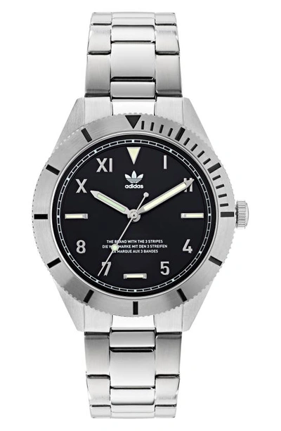 Adidas Originals Edition 3 Collection Stainless Steel Bracelet Watch In Silver