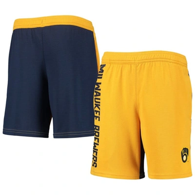Outerstuff Kids' Youth Gold Milwaukee Brewers Oh Yeah Shorts