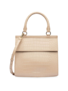 Modern Picnic The Luncher Crocodile-embossed Vegan Leather Bag In Cream Croc