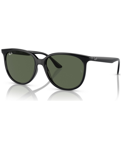 Ray Ban Ray-ban Low Bridge Fit Square Sunglasses, 54mm In Black