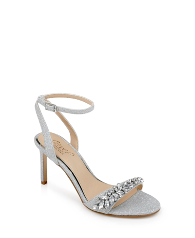 Jewel Badgley Mischka Women's Ojai Evening Sandals Women's Shoes In Silver Glitter