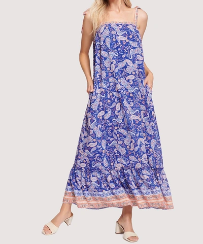Lost + Wander Women's Sunday Stroll Paisley-print Maxi Dress In Blue Paisley