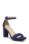 Naturalizer Joy Womens Square Toe Dress Sandals In Haven Blue Suede