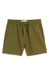 Madewell Recycled Everywear Shorts In Desert Olive