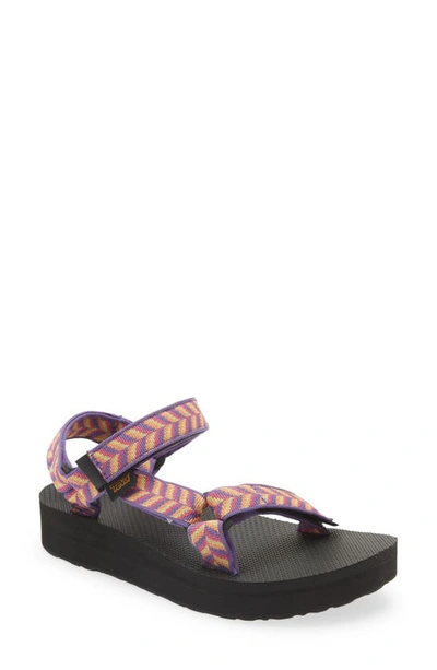 Teva Midform Universal Sandal In Retro Geometric Imperial