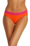 Dkny Litewear Seamless Bikini In Hot Color Block
