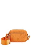 Topshop Micro Quilted Crossbody Bag In Peach