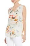 Nydj Perfect Sleeveless Blouse In Printemps