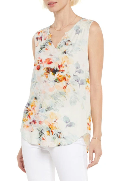 Nydj Perfect Sleeveless Blouse In Printemps