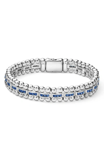 Lagos Caviar Spark Link Bracelet In Silver
