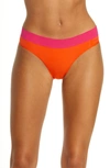 Dkny Litewear Seamless Thong In Hot Color Block