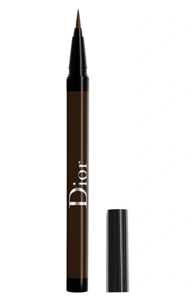 Dior The Show On Stage Waterproof Liquid Eyeliner In 781 Matte Brown