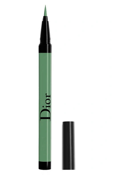 Dior The Show On Stage Waterproof Liquid Eyeliner In Matte Green