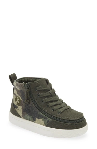 Billy Footwear Classic Camo High Top Sneaker In Olive Camo
