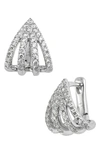 Dana Rebecca Designs Teardrop Diamond Stud Earrings In White Gold