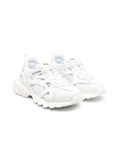 Balenciaga Kid's Track 2 Caged Trainer Sneakers, Baby/toddler/kids In White