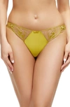 Dita Von Teese Julies Roses G-string In Chartreuse