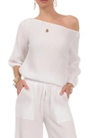 Everyday Ritual Penny Off The Shoulder Lounge Top In White