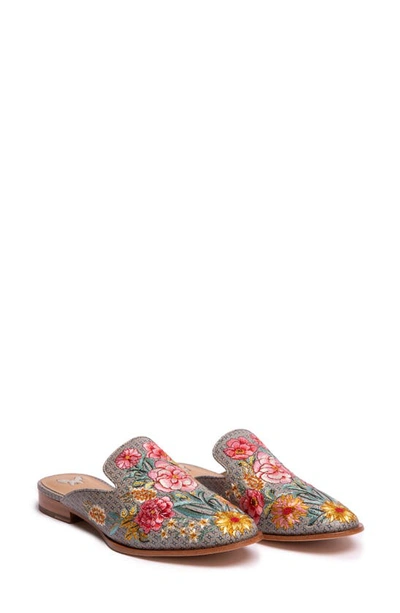 Johnny Was Jenna Floral Flat Loafer Mules In Multi