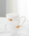 Jonathan Adler Gilded Muse Gala Mug In White Gold