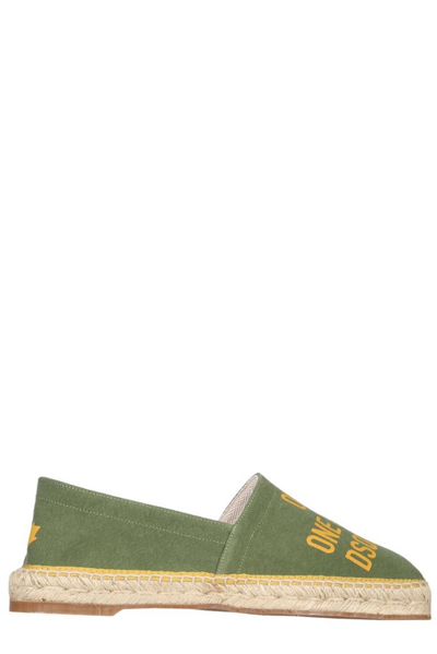 Dsquared2 Military Green Canvas Espadrilles  Nd Dsquared Uomo 44