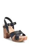 Kork-ease Drew Platform Sandal In Black F/ G