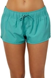 O'neill Laney Stretch Tie Waist Board Shorts In Teal