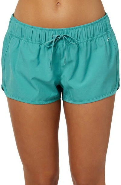 O'neill Laney Stretch Tie Waist Board Shorts In Teal