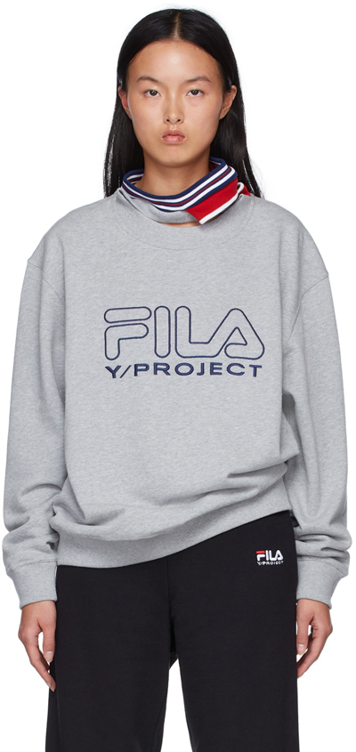 トップス Yproject x FILA THREE COLLAR SWEATSHIRT Navy Y/PROJECT X FILA THREE COLLAR Sweater – 017 Shop