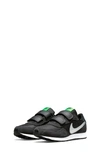 Nike Kids' Md Valiant Sneaker In Black/ Chrome/ Grey/ Green