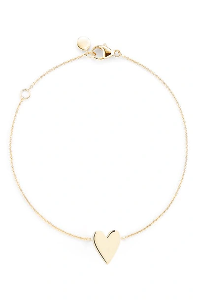 Dana Rebecca Designs Drd Heart Bracelet In Yellow Gold