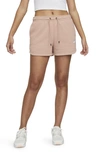 Nike Essential Shorts In Rose Whisper/ White