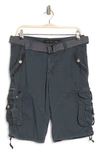 X-ray Belted Cargo Shorts In Steel