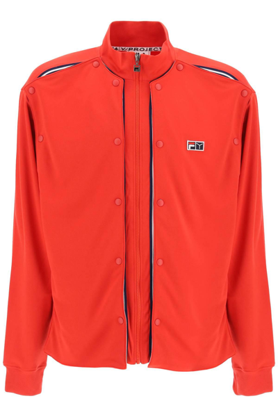 Y/project Y Project Track Jacket With Removable Panels In Red,white