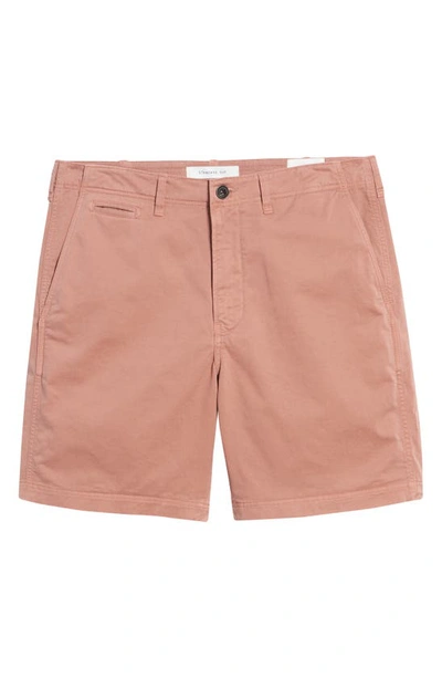 Billy Reid Cotton Blend Chino Shorts In Mauve