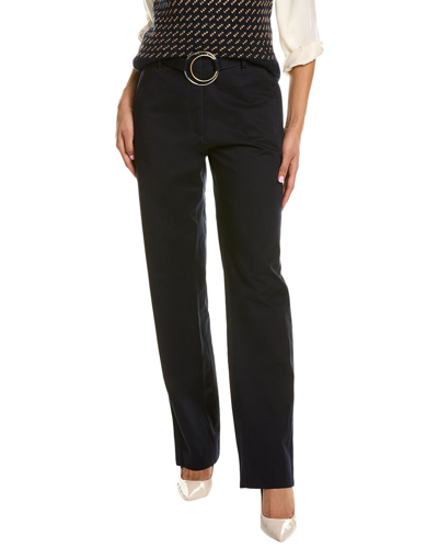 Tory Burch Relaxed Gabardine Pant In Blue