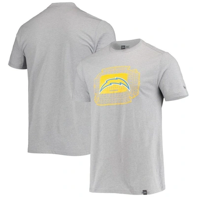 New Era Gray Los Angeles Chargers Stadium T-shirt