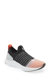 Nike Zoomx Invincible Run Flyknit Running Shoe In Black/ White/ Orange/ Green