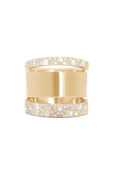 Lana Jewelry Flawless Double Ring In Yellow